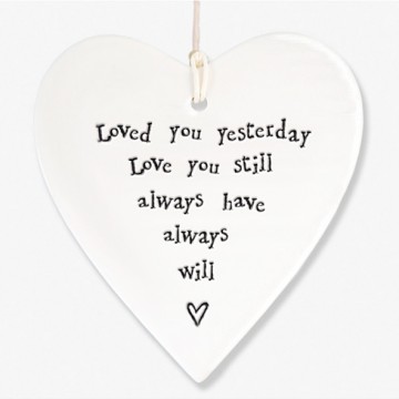 Porcelain Round Heart | Loved You Yesterday